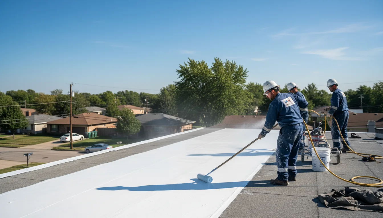 Commercial roof coating in Blackburn, MO near me